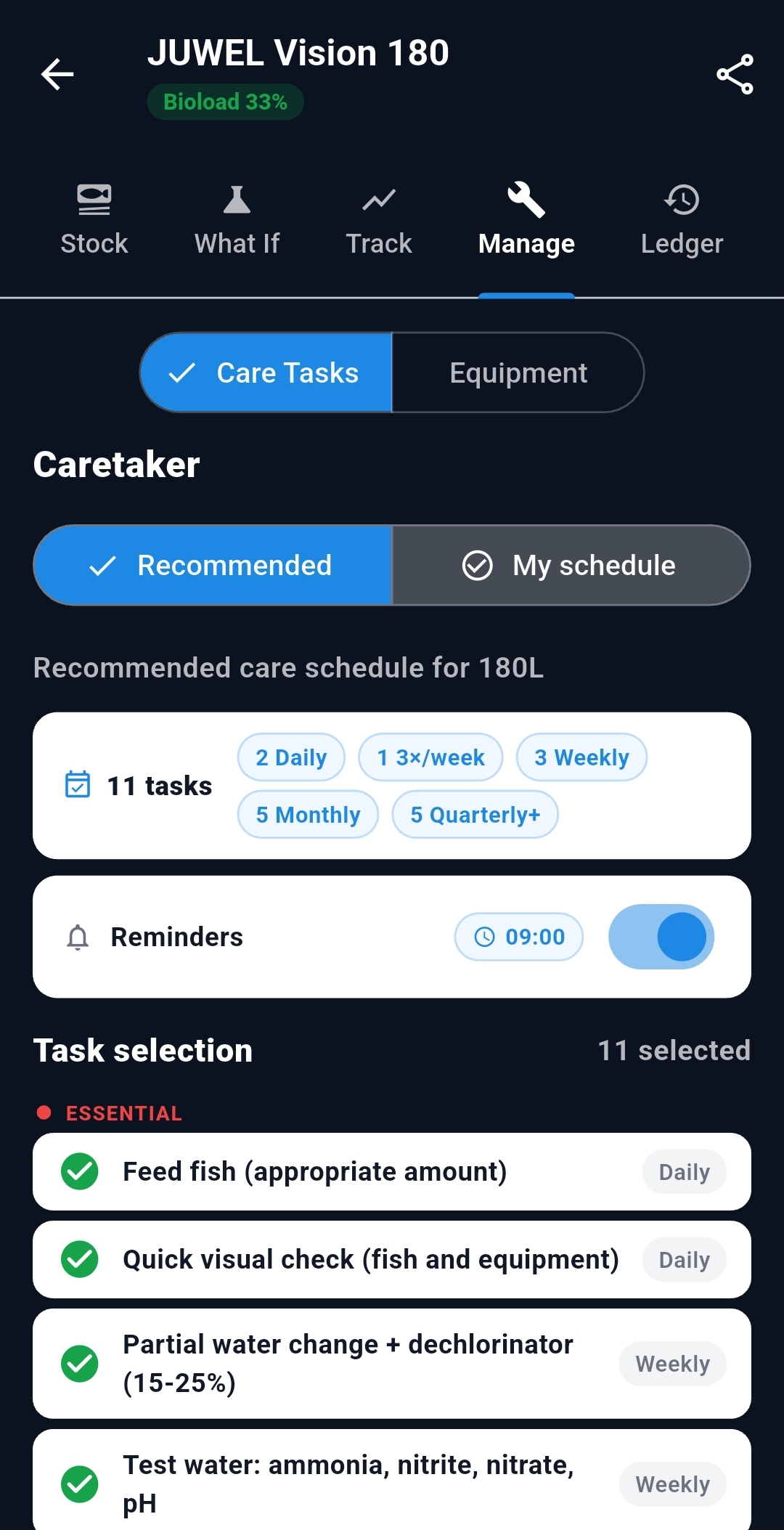 Care setup