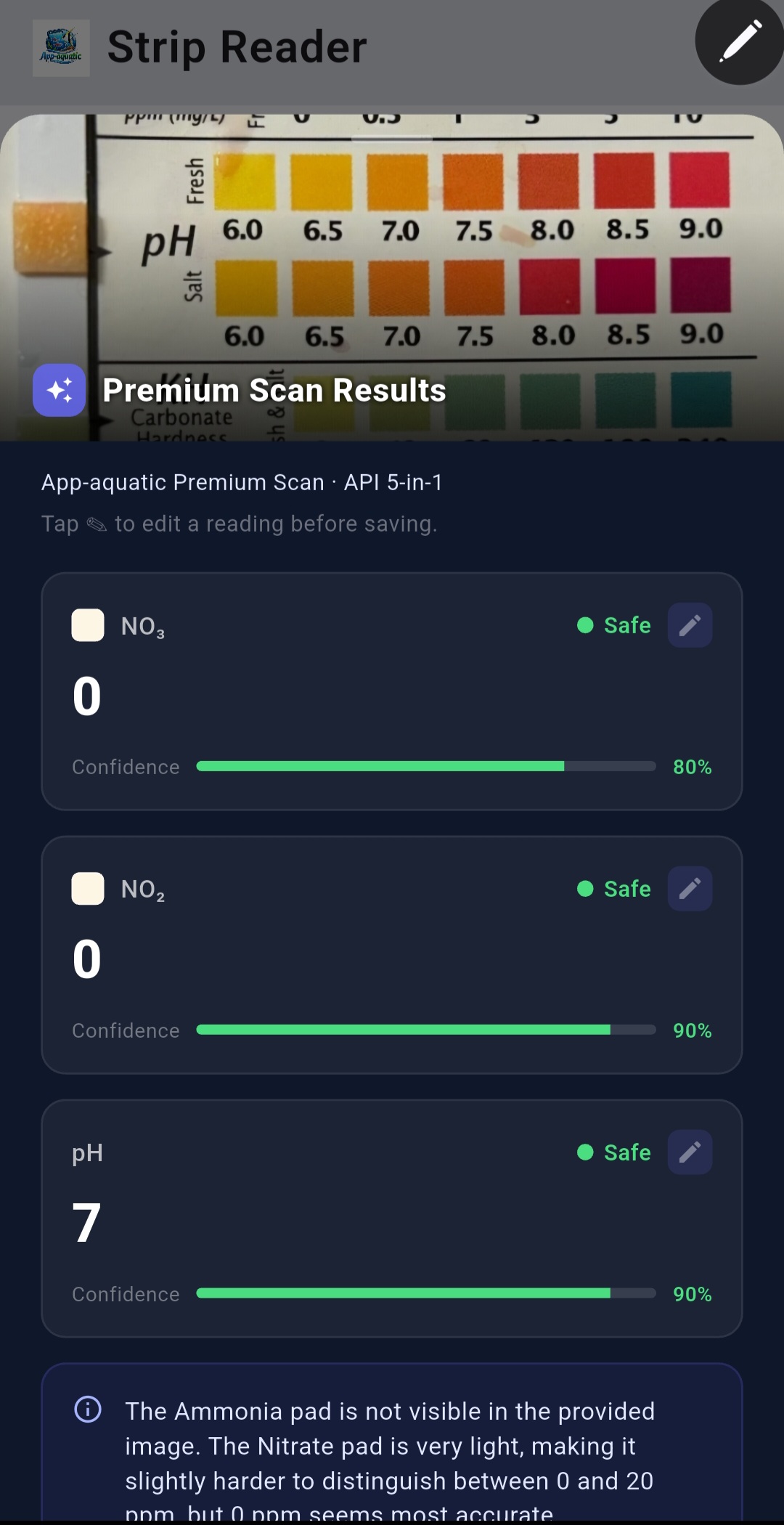 Auto test strip scan