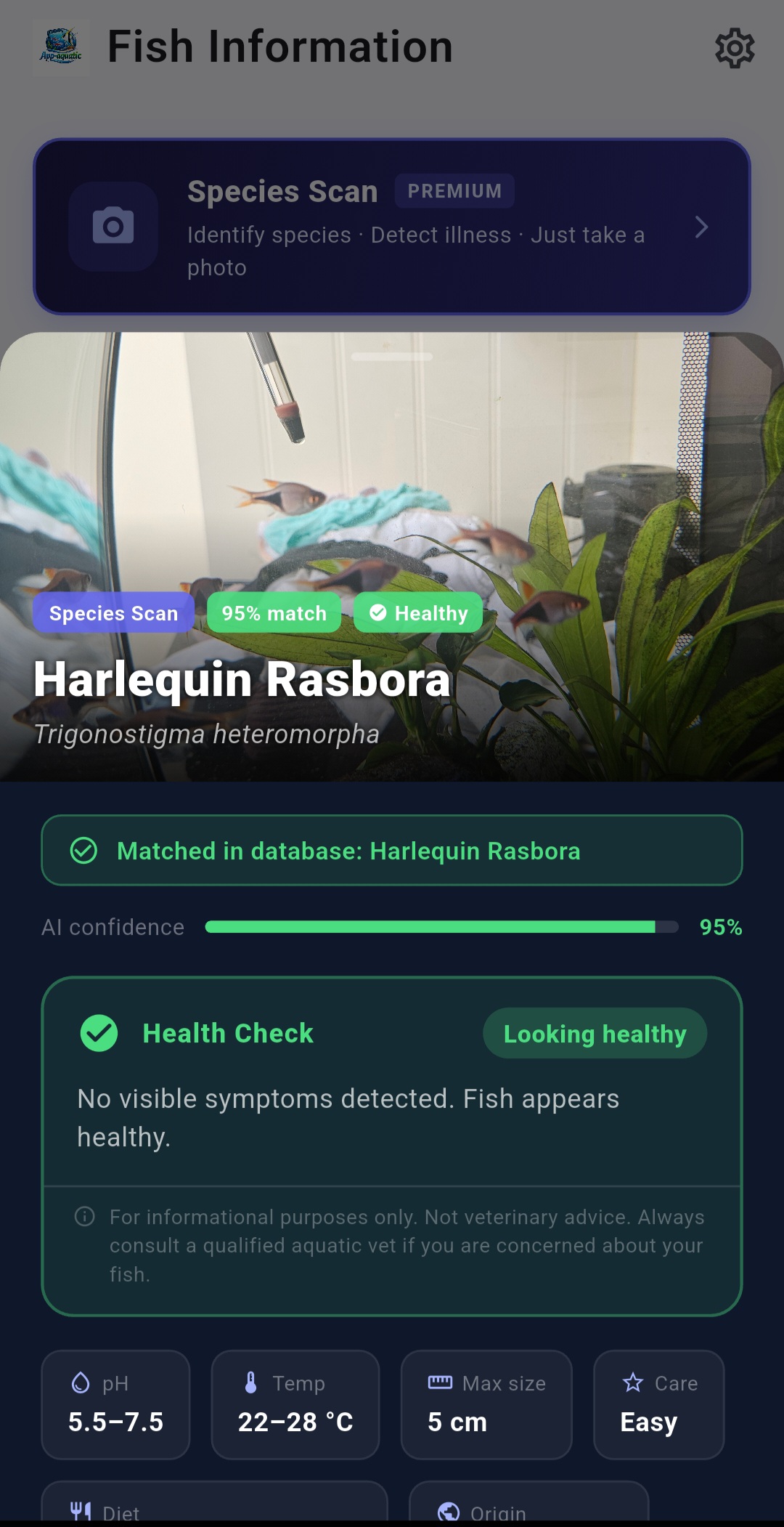 Species info and illness analysis