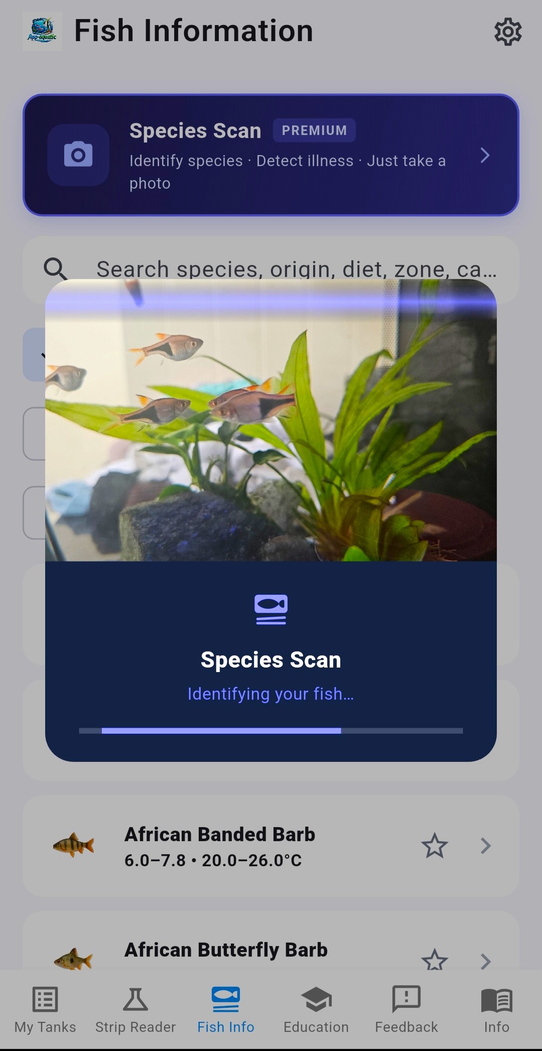 Species scan