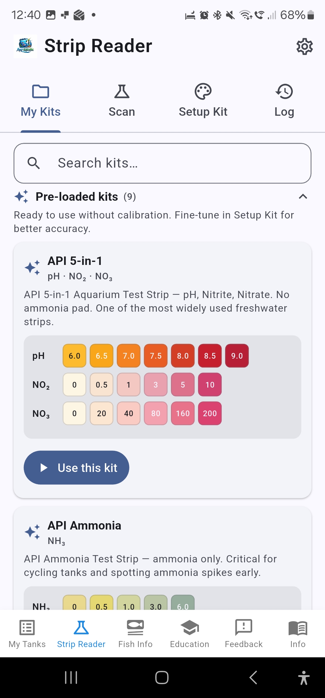 Preloaded test kits or build your own