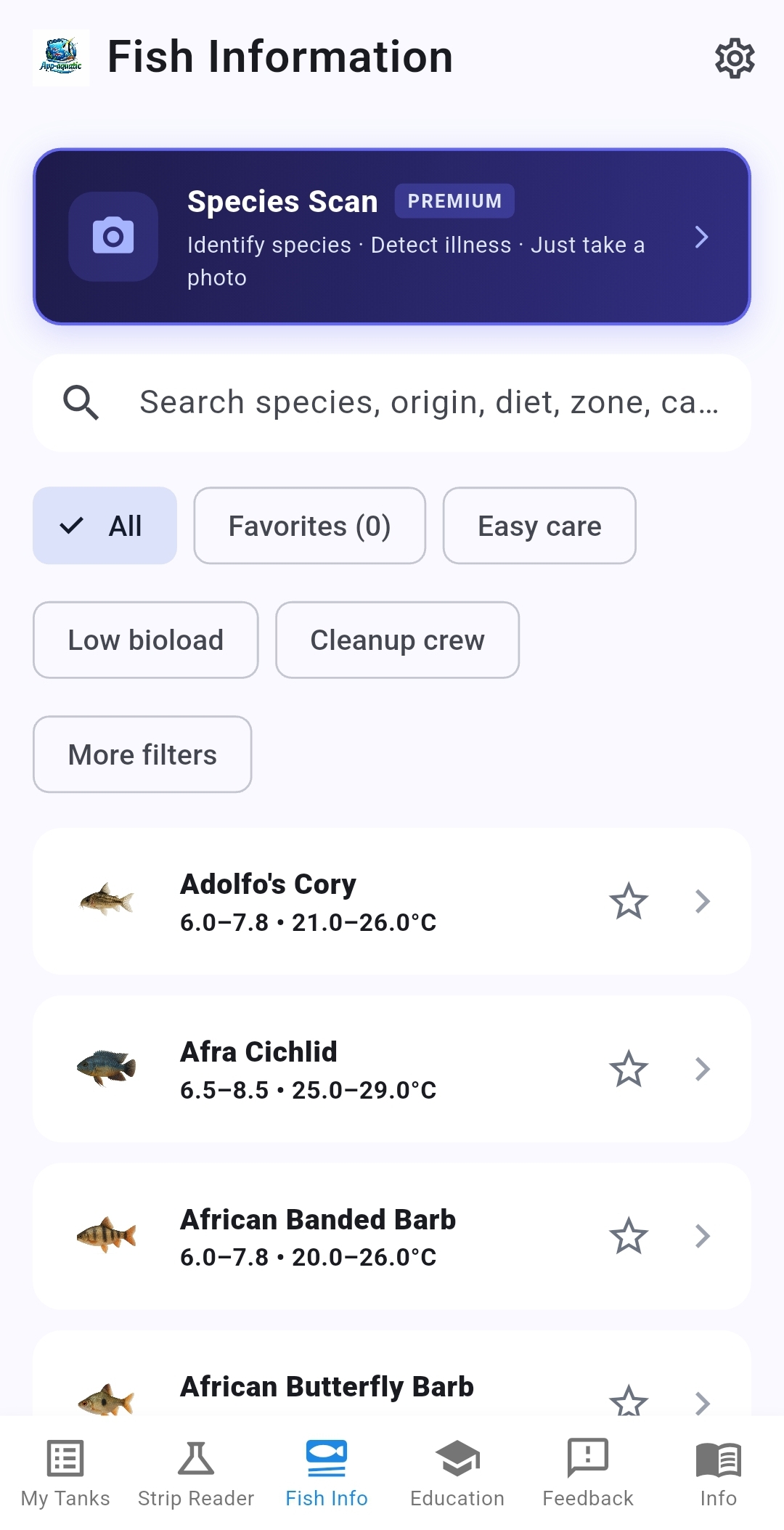 Fish database