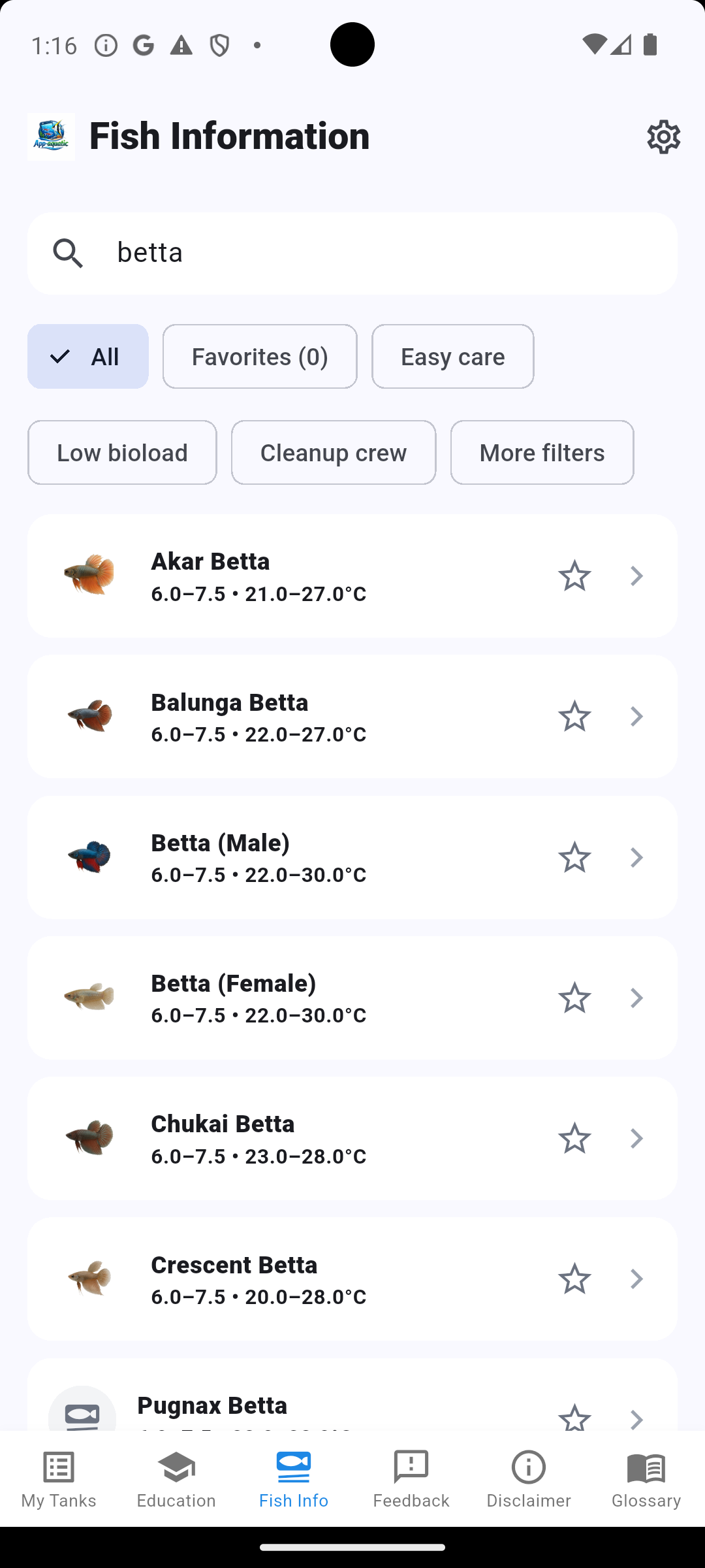 Fish database