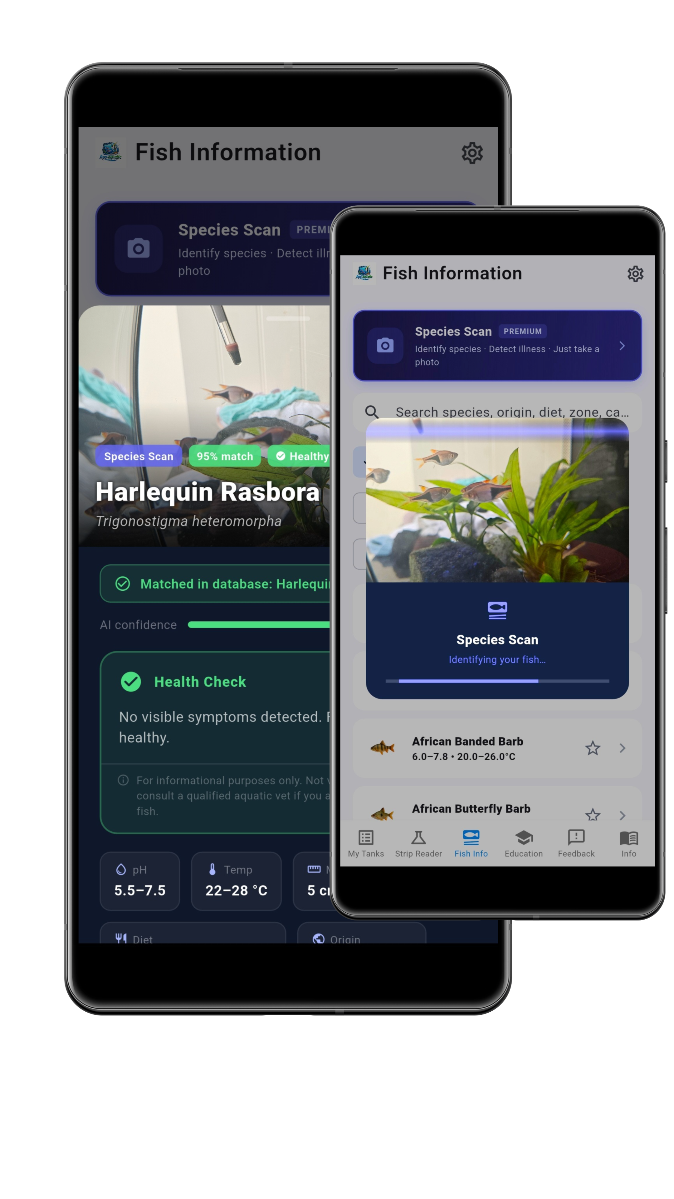 App-aquatic app on mobile
