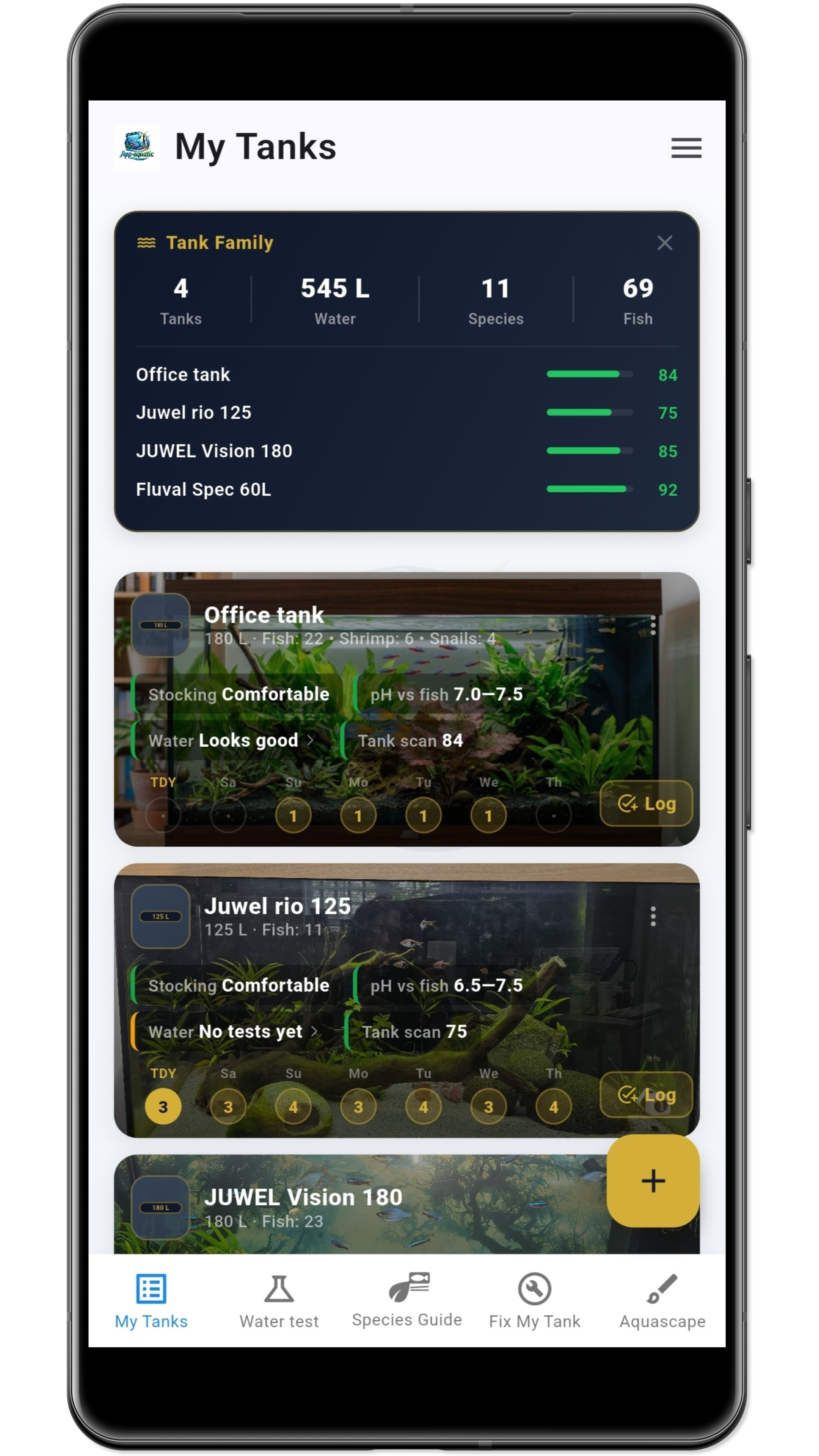 App-aquatic app preview